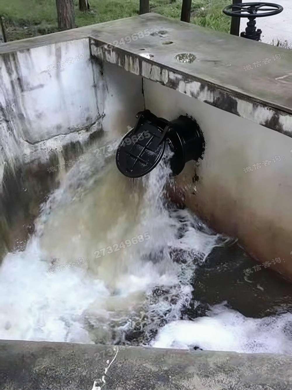 酒泉渠道排水铸铁拍门